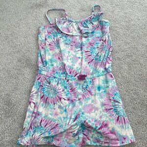 Girls Tie Dye Romper Size Small 6/6X